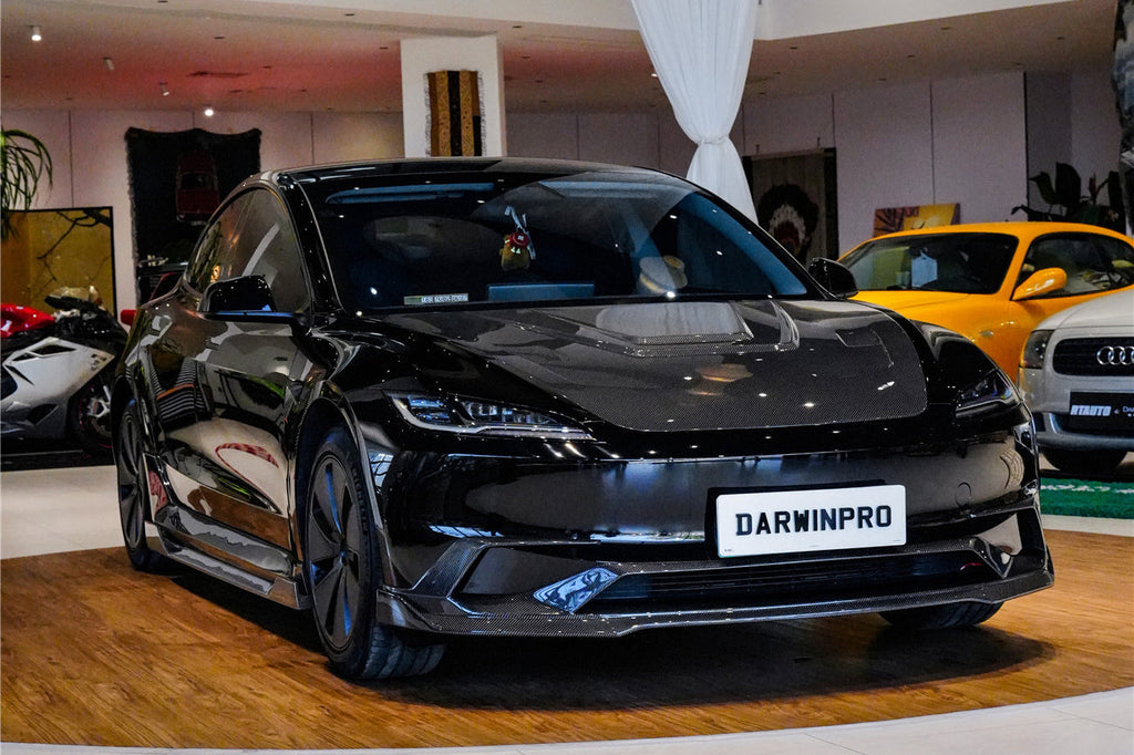 2024-2026 Tesla Model 3 Highland RWD AWD Carbon Fiber IMP Design Front Lip（DONT FIT PERFORMANCE）