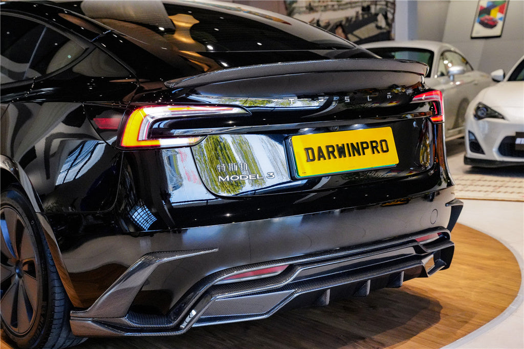 2024-2026 Tesla Model 3 Highland RWD AWD PERFORMANCE Carbon Fiber IMP Design Rear Diffuser