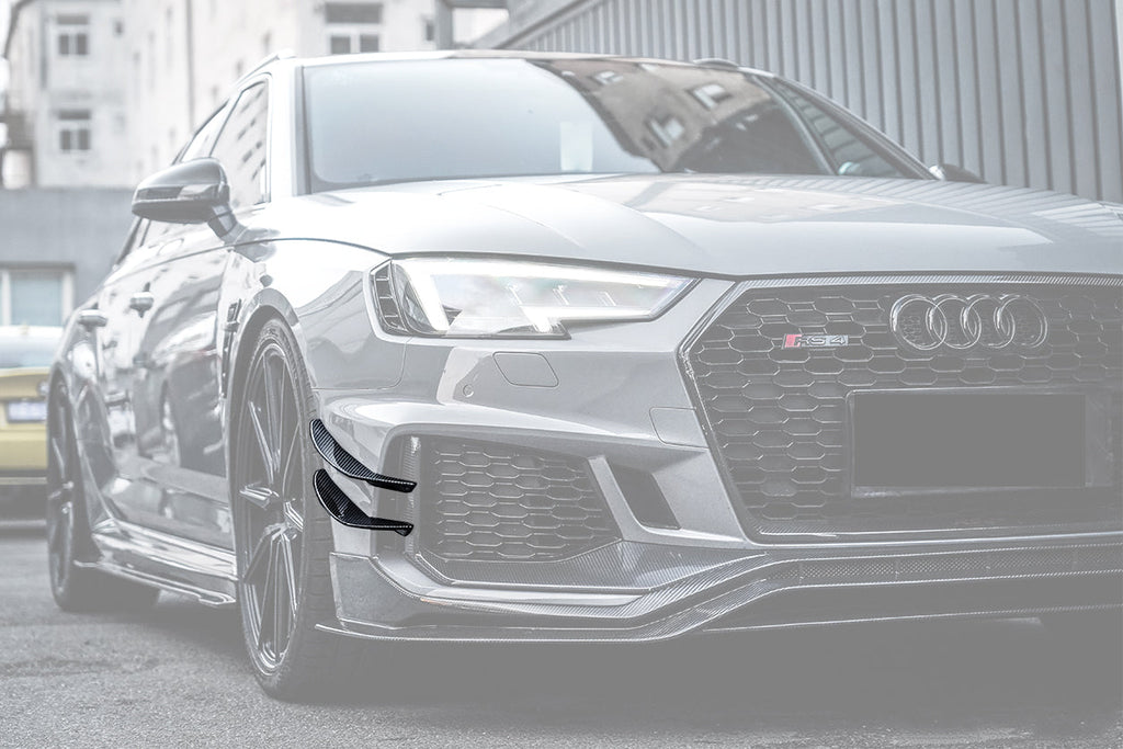 DarwinPRO 2017-2019 Audi RS4 B9 BKSS Style Front Canards - DarwinPRO Aerodynamics