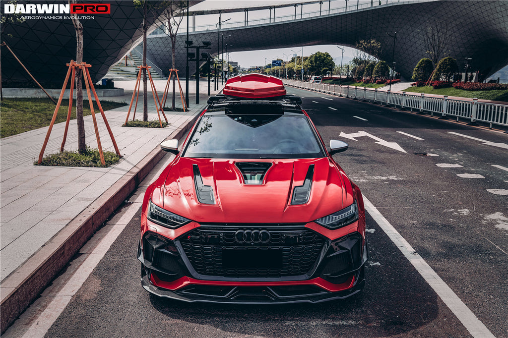 DarwinPRO 2019-2023 Audi RS6 Avant C8 IMP Performance Partial Carbon Fiber Hood