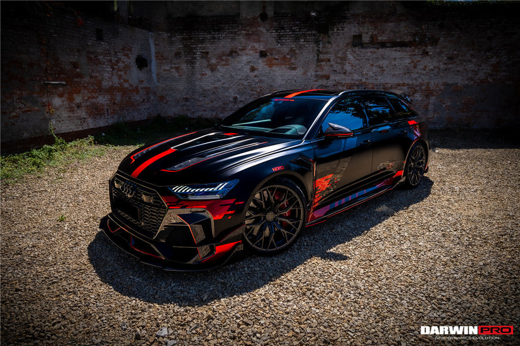 DarwinPRO 2019-2023 Audi RS6 Avant C8 IMP Performance Partial Carbon Fiber Hood