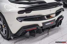 Load image into Gallery viewer, DarwinPRO 2022-2025 Ferrari 296 GTB &amp; GTS Type F171 iMP Style Carbon Fiber Rear Diffuser With Undertray
