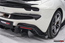 Load image into Gallery viewer, DarwinPRO 2022-2025 Ferrari 296 GTB &amp; GTS Type F171 iMP Style Carbon Fiber Rear Bumper Trim