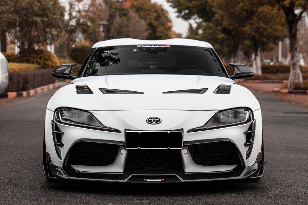 2019-UP Toyota GR Supra (J29 & DB) A90 A91 BKSS Style Carbon Fiber Front Lip - DarwinPRO Aerodynamics
