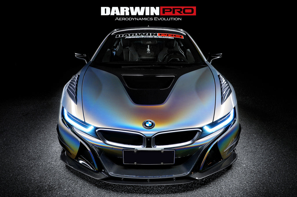 2014-2018 BMW i8 BZK Carbon Fiber Front Lip Splitter - DarwinPRO Aerodynamics