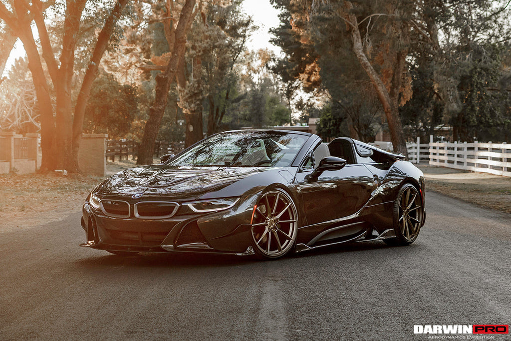 2014-2018 BMW i8 BZK Carbon Fiber Side Skirts - DarwinPRO Aerodynamics
