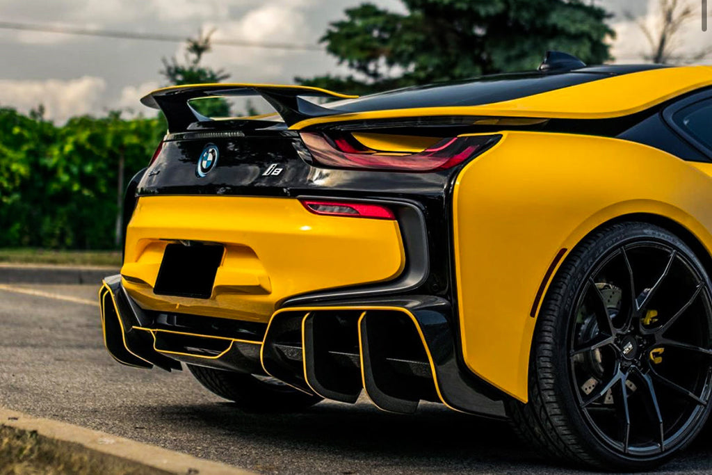 2014-2018 BMW i8 BZK Carbon Fiber Trunk Spoiler - DarwinPRO Aerodynamics