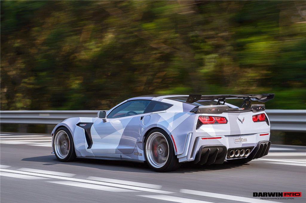 2013-2017 Corvette C7 Z51 BKSS Style Fiber Reinforce Ploymer Wide Rear Fender - DarwinPRO Aerodynamics