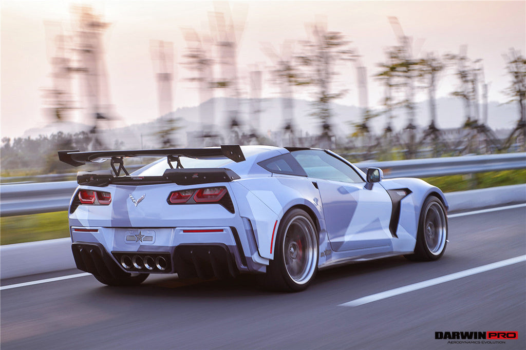 2013-2017 Corvette C7 Z51 BKSS Style Fiber Reinforce Ploymer Wide Rear Fender - DarwinPRO Aerodynamics