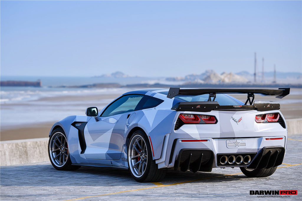 2013-2019 Corvette C7 Z51 Grandsport Z06 BKSS Style Trunk Wing Spoiler - DarwinPRO Aerodynamics