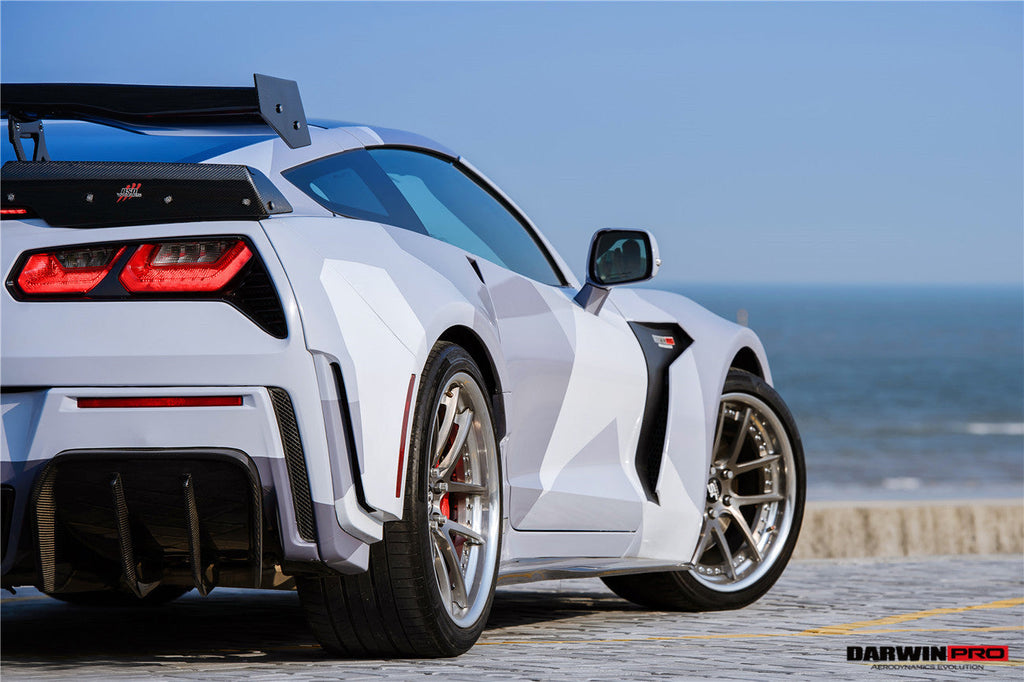 2013-2017 Corvette C7 Z51 BKSS Style Fiber Reinforce Ploymer Wide Rear Fender - DarwinPRO Aerodynamics