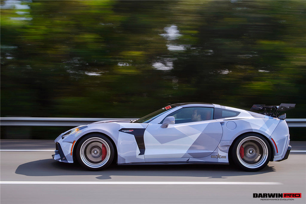 2013-2017 Corvette C7 Z51 BKSS Style Fiber Reinforce Ploymer Wide Rear Fender - DarwinPRO Aerodynamics