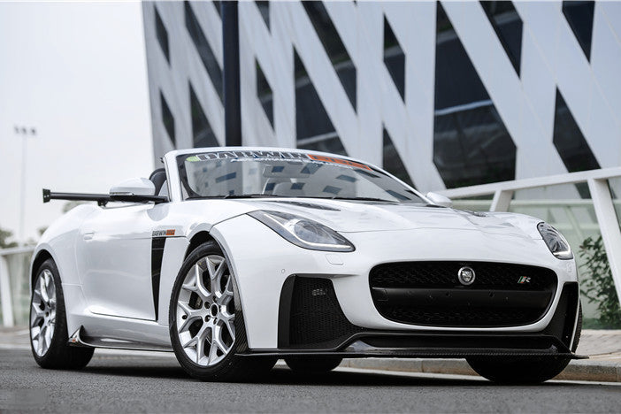 DarwinPRO 2013-2017 Jaguar F-Type Coupe & Convertible IMP Performance Partial Carbon Fiber Front Bumper with Lip - DarwinPRO Aerodynamics