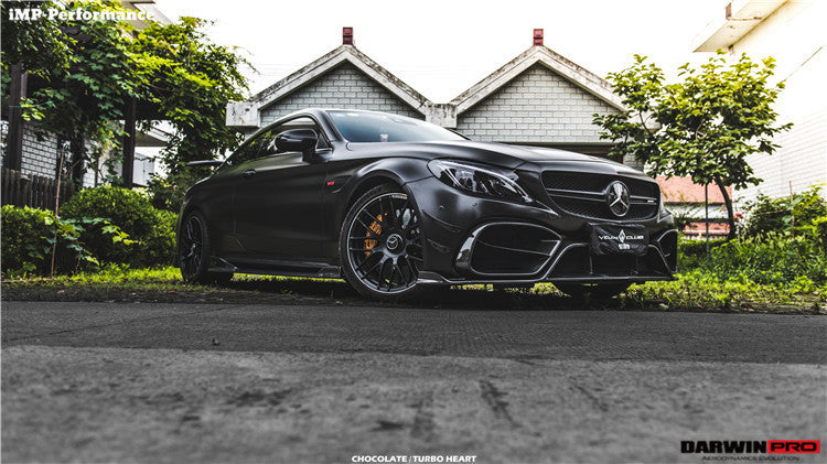 2015-2021 Mercedes Benz C63 C-Class Coupe IMP Performance Carbon Fiber Side Skirts - DarwinPRO Aerodynamics