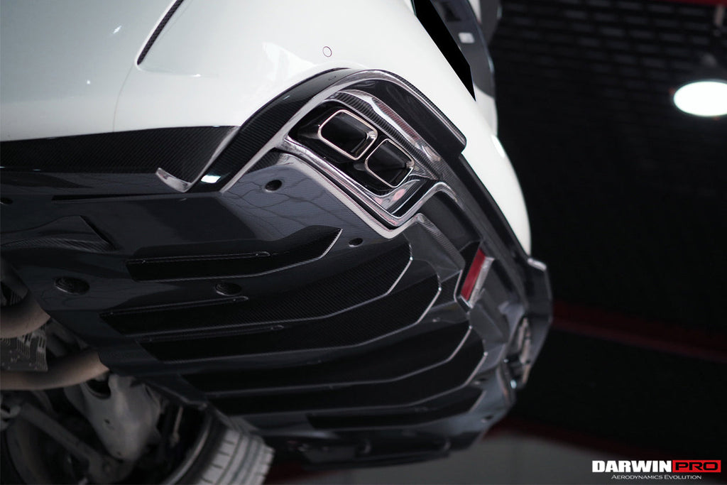 2015-2021 Mercedes Benz W205 C63 S AMG Sedan IMP Performance Carbon Fiber Rear Diffuser with Caps
