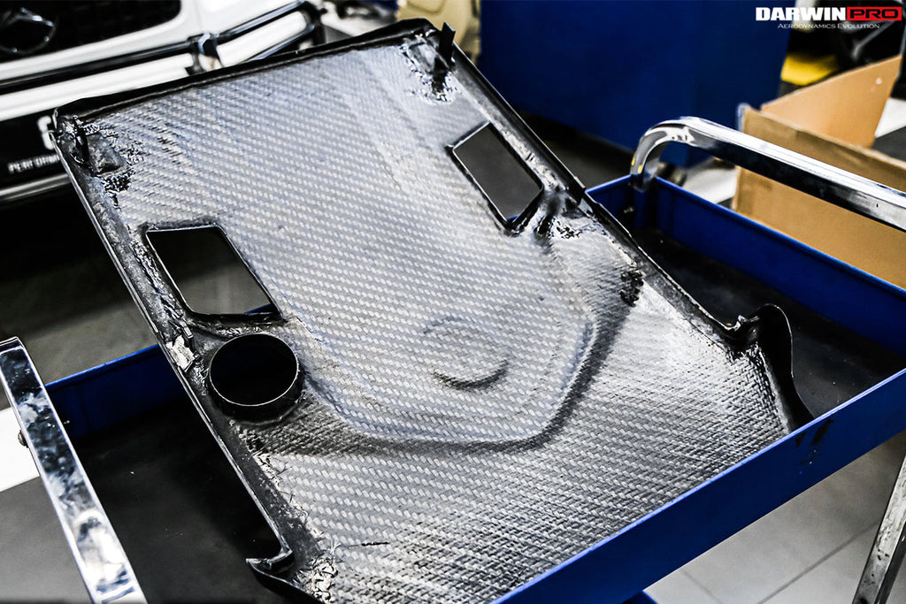 2019-2023 Mercedes Benz W464 G500 G550 G-Class G Wagon Dry Carbon Fiber Engine Cover