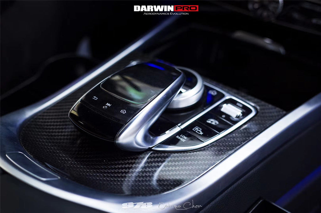 2019-2023 Mercedes Benz W464 G550 G63AMG G-Class Dry Carbon Fiber Center Console Replacement