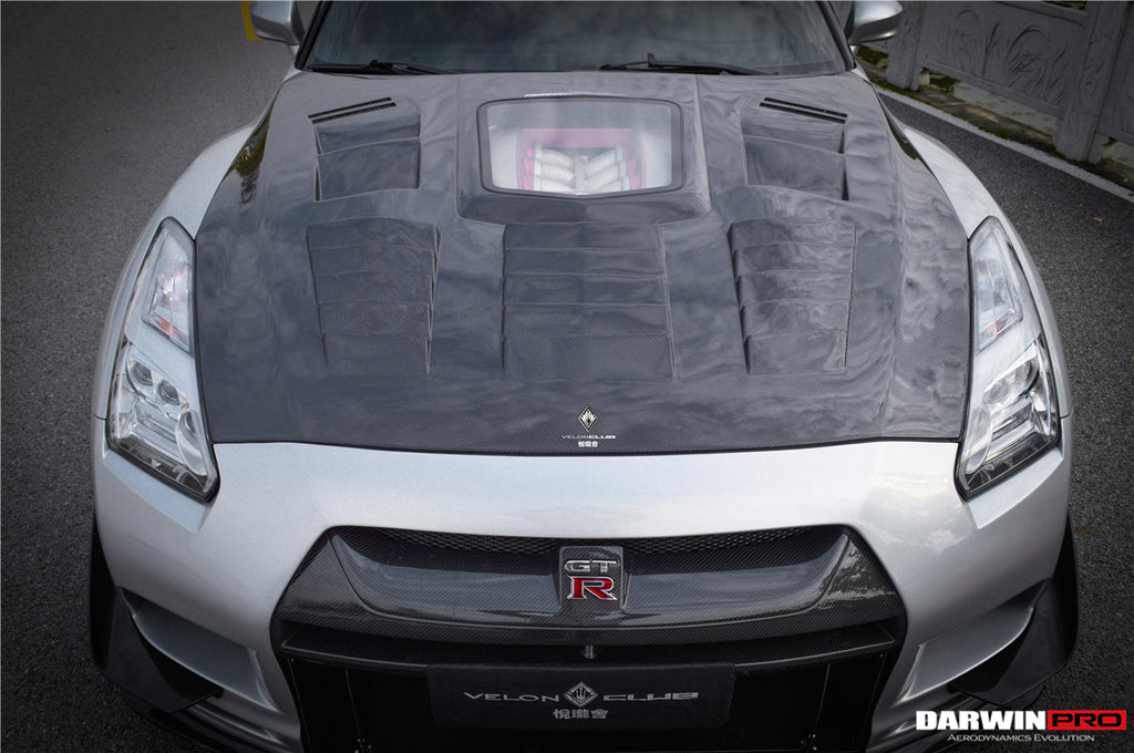 2008-2016 Nissan GTR R35 CBA DBA IMP Performance Carbon Fiber Hood - DarwinPRO Aerodynamics