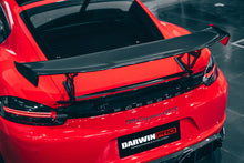 Load image into Gallery viewer, DarwinPRO 2016-2024 Porsche 718 Cayman &amp; Boxster BKSS Style Carbon Fiber Trunk Spoiler - DarwinPRO Aerodynamics