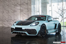 Load image into Gallery viewer, DarwinPRO 2021-2025 Porsche 718 Cayman &amp; Boxster Stuttmate Part Carbon Fiber Front Bumper With ACC Hole