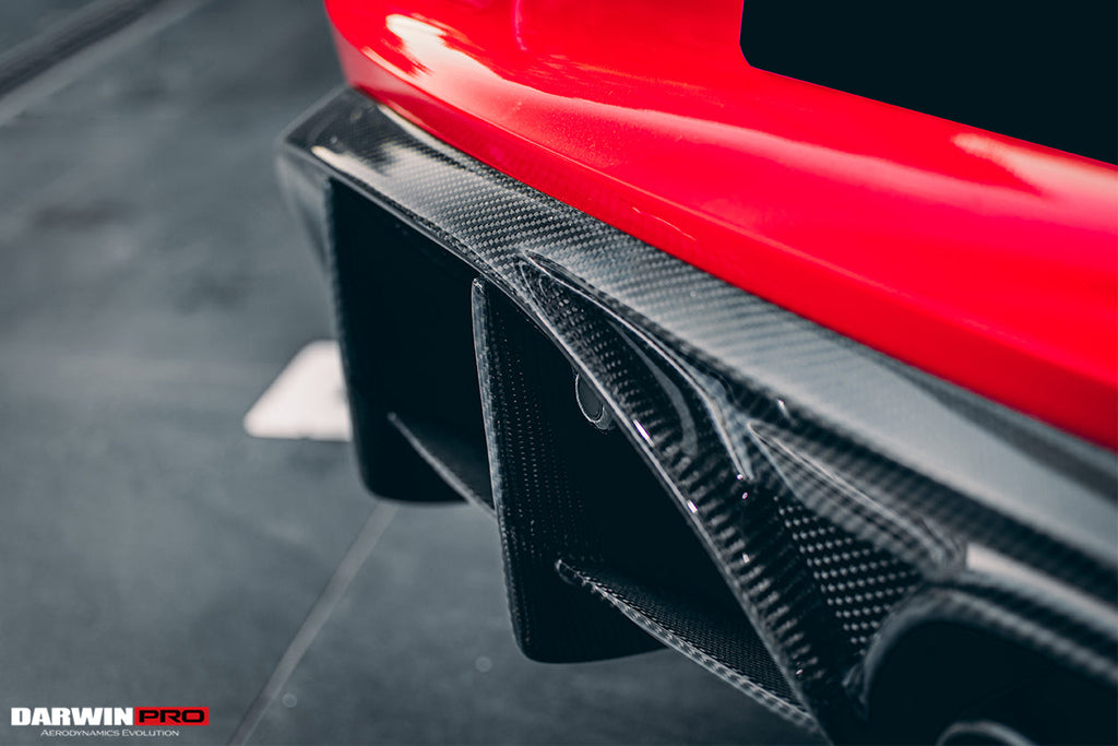 DarwinPRO 2016-2024 Porsche 718 Cayman & Boxster Stuttmate Carbon Fiber Rear Diffuser - DarwinPRO Aerodynamics