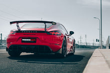 Load image into Gallery viewer, DarwinPRO 2016-2024 Porsche 718 Cayman &amp; Boxster BKSS Style Carbon Fiber Trunk Spoiler - DarwinPRO Aerodynamics