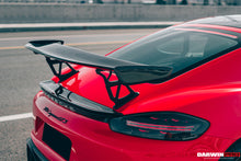 Load image into Gallery viewer, DarwinPRO 2016-2024 Porsche 718 Cayman &amp; Boxster BKSS Style Carbon Fiber Trunk Spoiler - DarwinPRO Aerodynamics