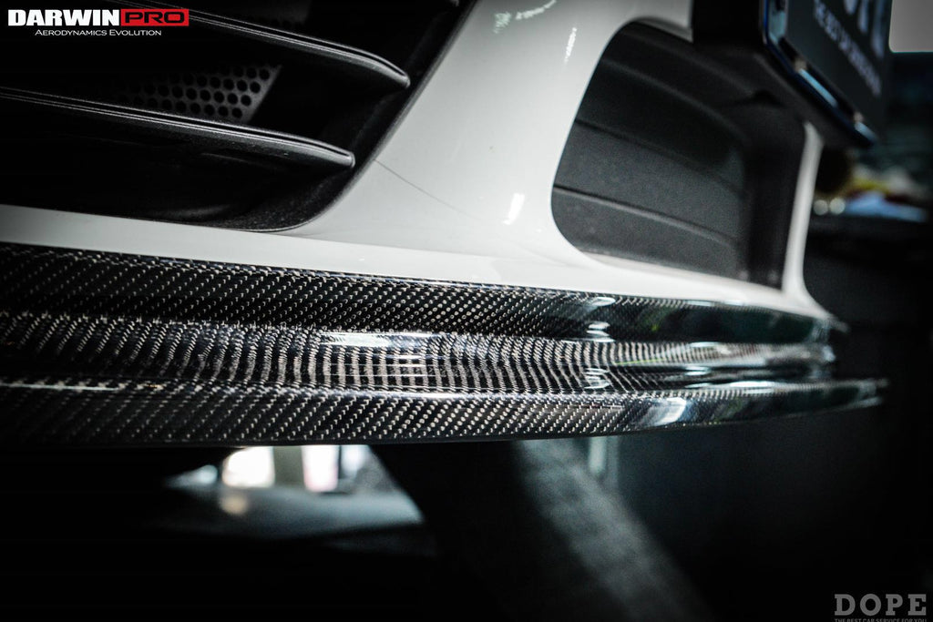 DarwinPRO 2016-2025 Porsche 718 Cayman & Boxster BKSS Style Carbon Fiber Front Lip