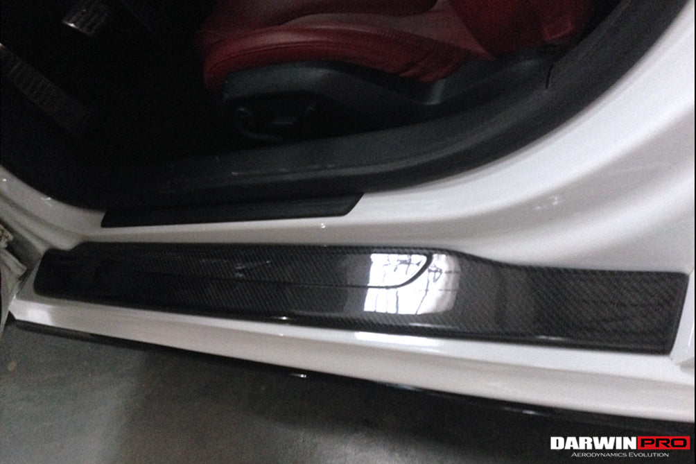 2006-2015 Audi R8 Coupe & Spyder P Style Carbon Fiber Door Sills Steps Cover