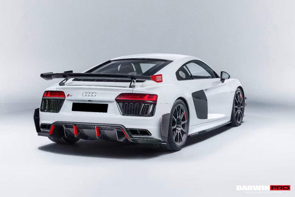 2016-2025 Audi R8 Coupe & Spyder GT4 Style Dry Carbon Fiber Side Door Panel Blades