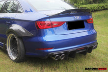 Load image into Gallery viewer, 2013-2016 Audi S3 &amp; A3 Sline Sedan BKSS Style Rear Diffuser with LED Light