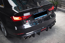 Load image into Gallery viewer, 2013-2016 Audi S3 &amp; A3 Sline Sedan BKSS Style Rear Diffuser with LED Light