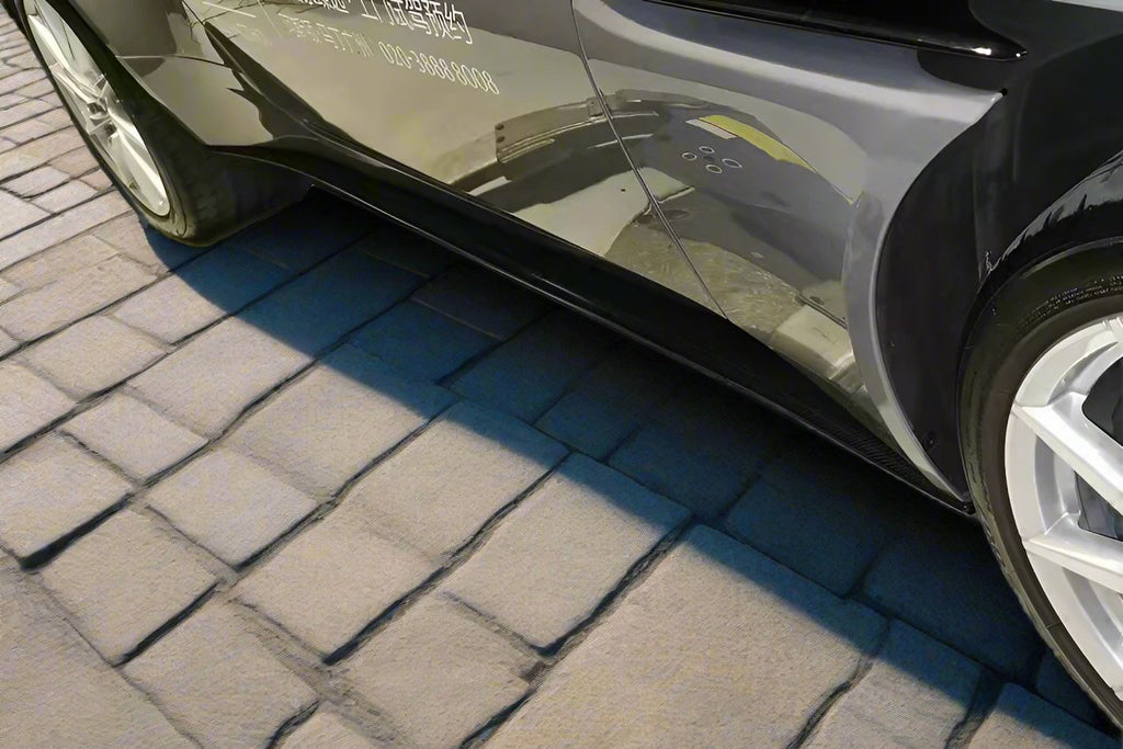 DarwinPRO 2016-2023 Aston Martin DB11 Dry Carbon Fiber Side Skirts - DarwinPRO Aerodynamics