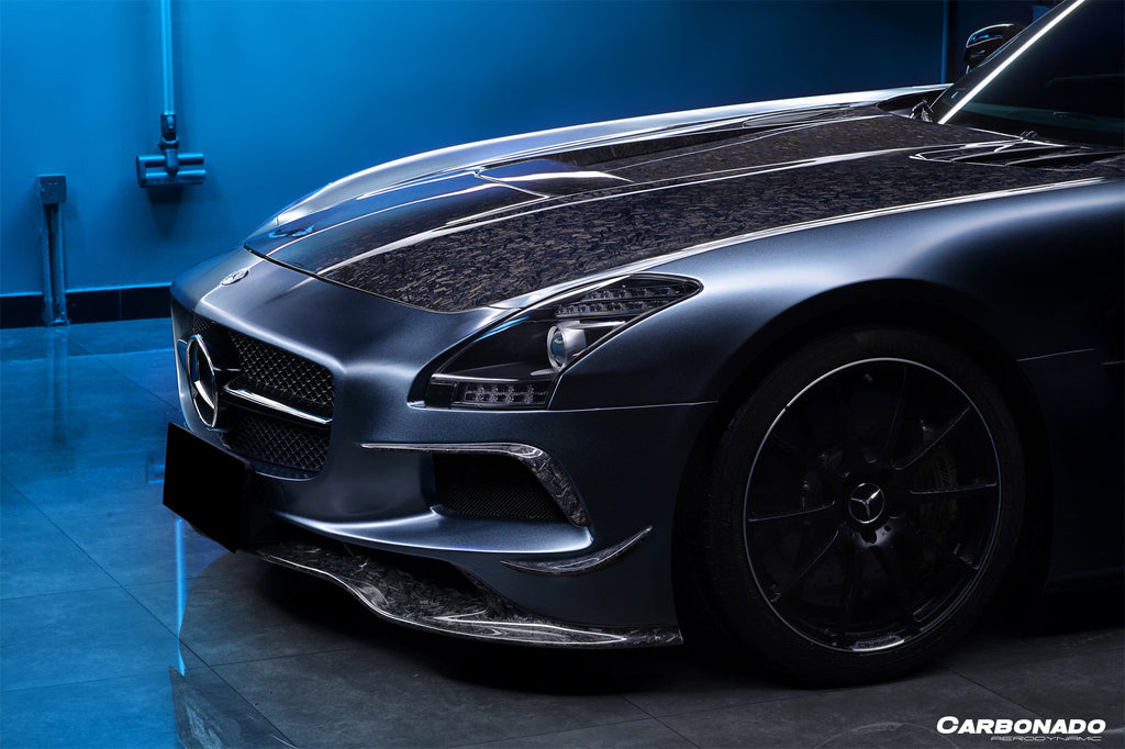 2010-2015 Mercedes Benz W197 SLS AMG BKSS Style Carbon Fiber Hood - Carbonado