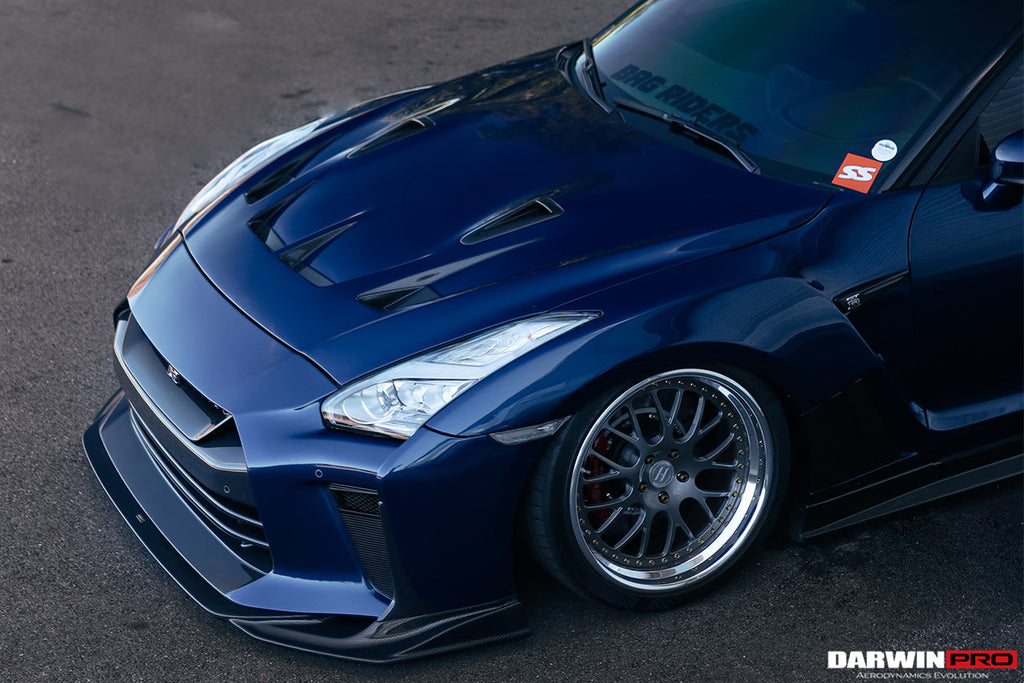 DarwinPRO 2008-2022 Nissan GTR R35 CBA & DBA & EBA BKSSII Style Carbon Fiber Hood