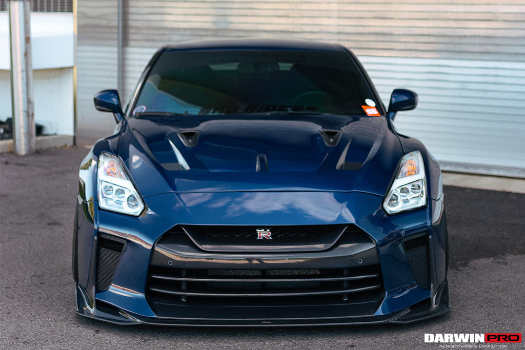 DarwinPRO 2008-2022 Nissan GTR R35 CBA & DBA & EBA BKSSII Style Carbon Fiber Hood