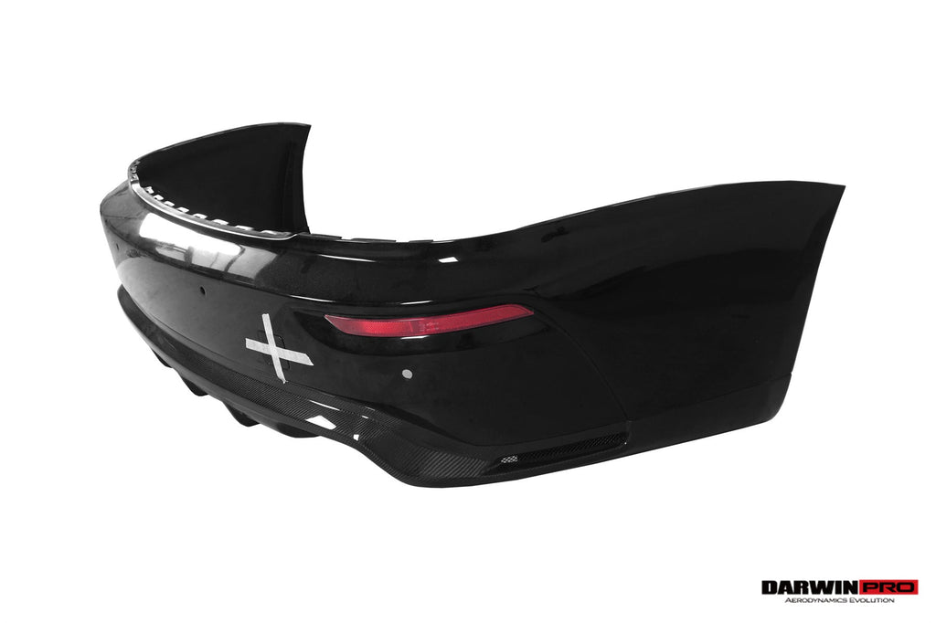DarwinPRO 2016-2020 Rolls-Royce Wraith & Dawn BKSS Style Partial Carbon Fiber Rear Bumper - DarwinPRO Aerodynamics