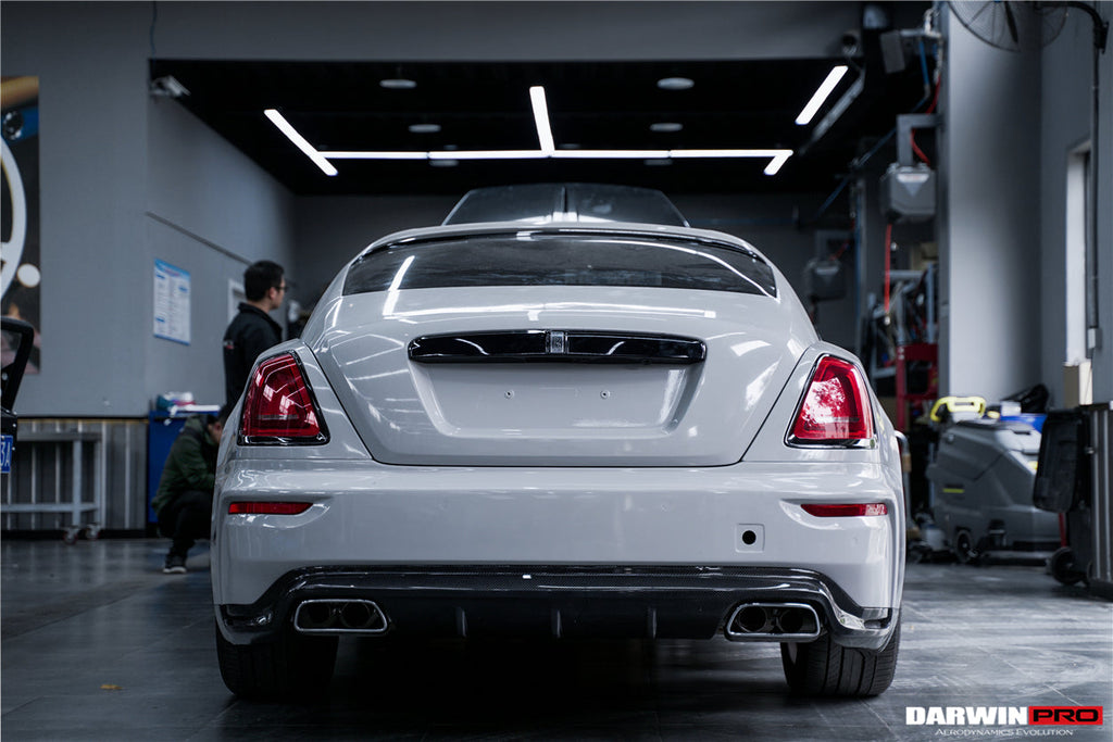 DarwinPRO 2016-2020 Rolls-Royce Wraith & Dawn BKSS Style Partial Carbon Fiber Rear Bumper - DarwinPRO Aerodynamics