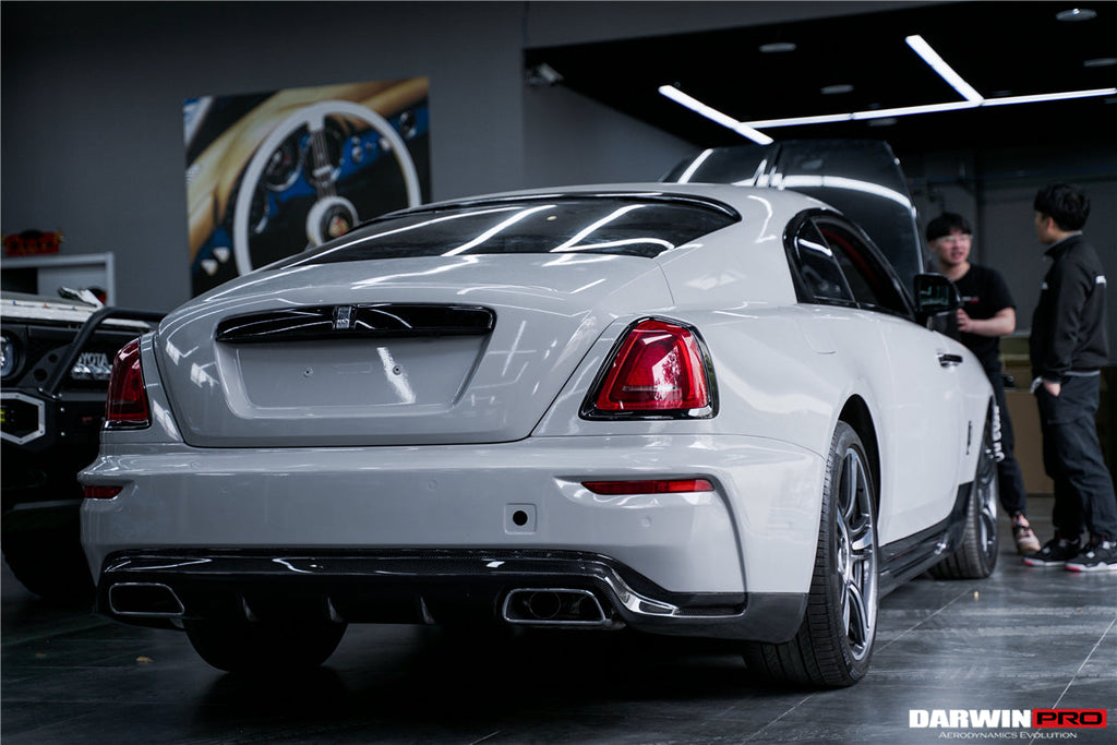 DarwinPRO 2016-2020 Rolls-Royce Wraith & Dawn BKSS Style Partial Carbon Fiber Rear Bumper - DarwinPRO Aerodynamics