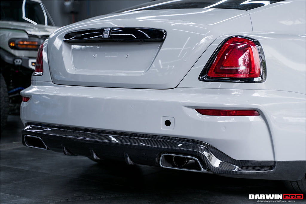 DarwinPRO 2016-2020 Rolls-Royce Wraith & Dawn BKSS Style Partial Carbon Fiber Rear Bumper - DarwinPRO Aerodynamics