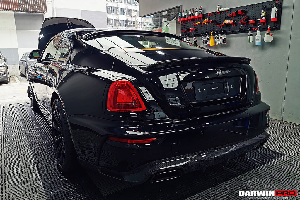 DarwinPRO 2016-2020 Rolls-Royce Wraith BKSS Style Carbon Fiber Roof Spoiler - DarwinPRO Aerodynamics