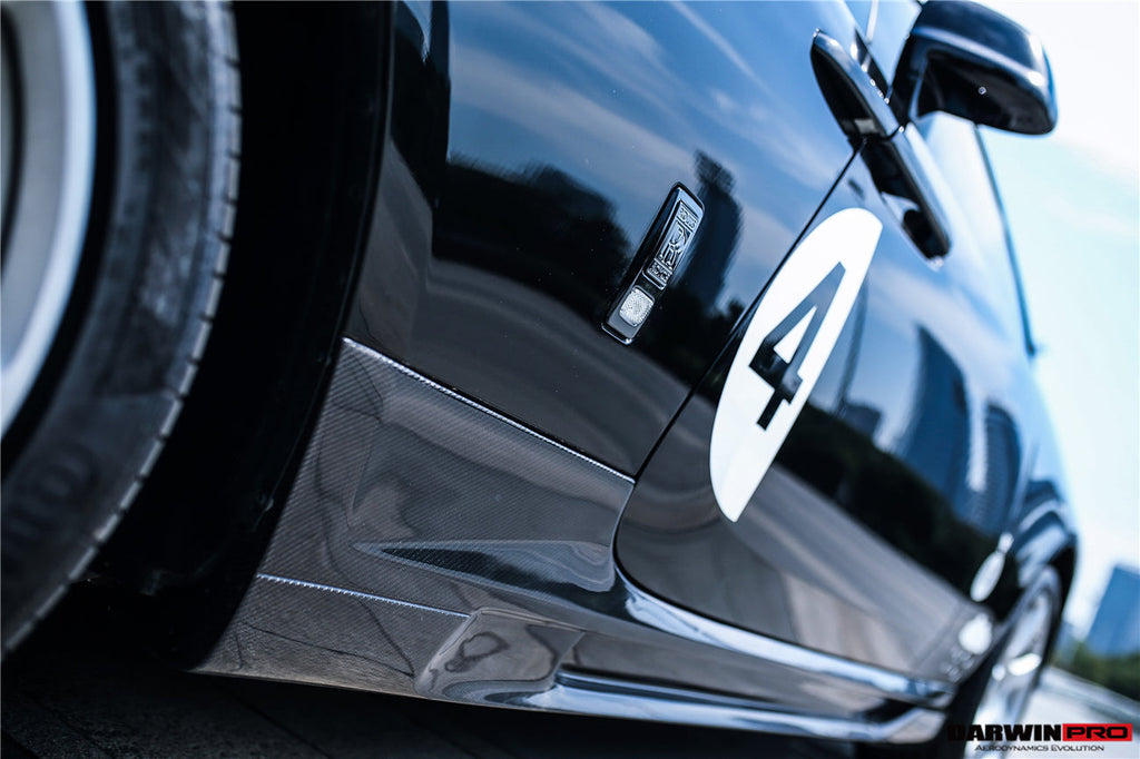 DarwinPRO 2016-2020 Rolls-Royce Wraith BKSS Style Carbon Fiber Side Skirts - DarwinPRO Aerodynamics