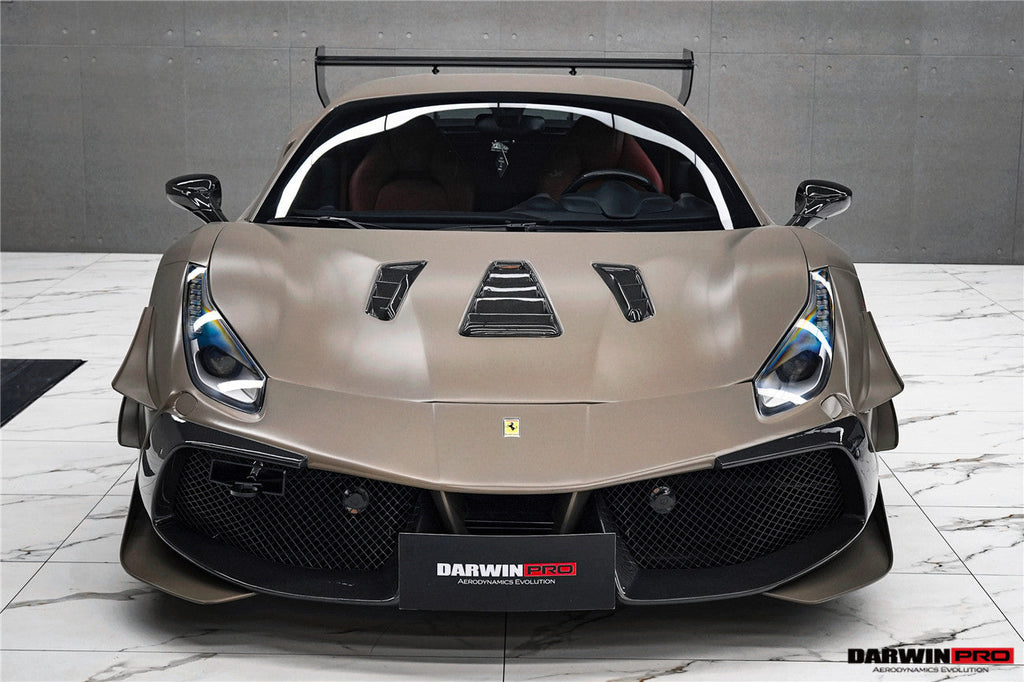 DarwinPRO 2015-2020 Ferrari 488 GTB & Spider Challenge Evo Modena Style Hood