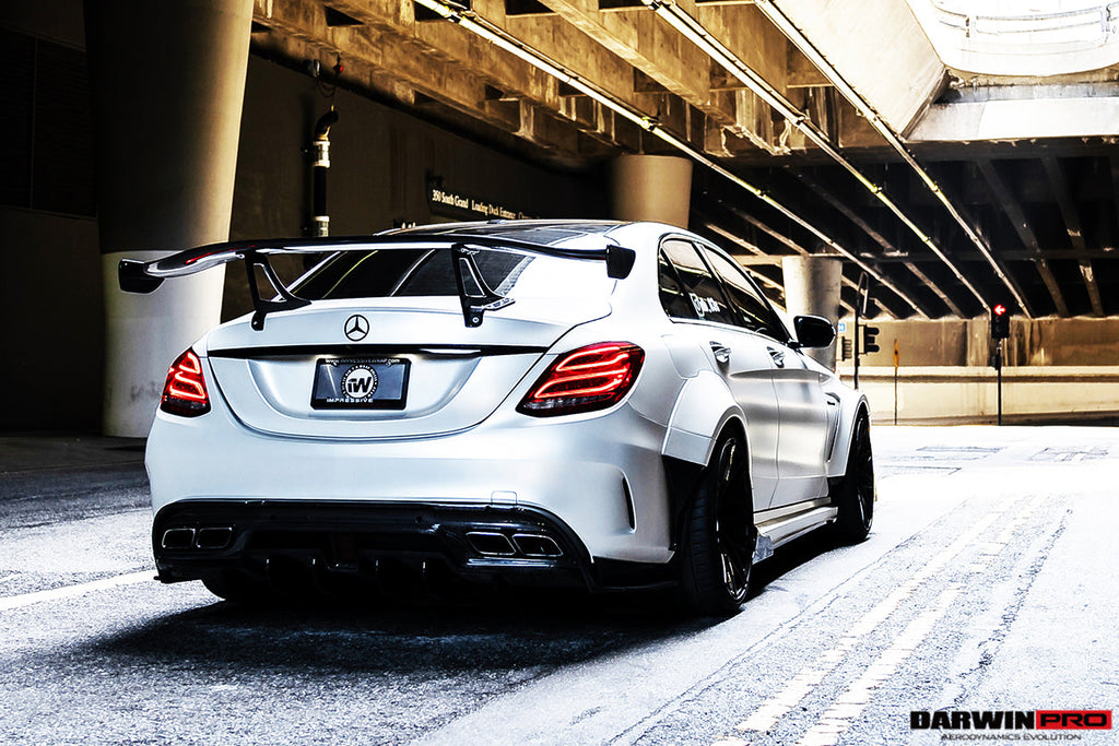 2015-2021 Mercedes Benz C-Class W205 Sedan IMP Performance Carbon Fiber Trunk Spoiler - DarwinPRO Aerodynamics