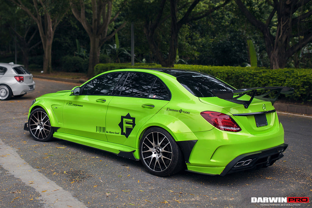 2015-2018 Mercedes Benz W205 C63 S AMG Sedan IMP Performance Carbon Fiber Rear Caps