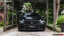 Load image into Gallery viewer, 2015-2021 Mercedes Benz W205 C63 C63S AMG Coupe IMP Performance Partial Carbon Fiber Front Bumper With Canards