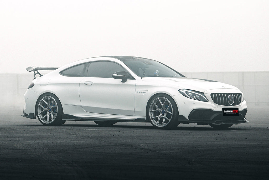 2015-2021 Mercedes Benz C63 C-Class Coupe IMP Performance Carbon Fiber Side Skirts - DarwinPRO Aerodynamics
