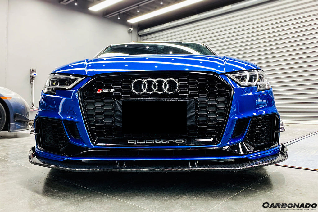 2017-2020 Audi RS3 8V.2 Sedan And Sportback BKSS Style Carbon Fiber Front Canards