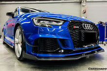 Load image into Gallery viewer, 2017-2020 Audi RS3 8V.2 Sedan And Sportback BKSS Style Carbon Fiber Front Canards