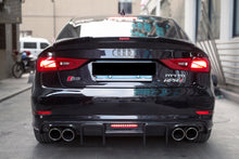 Load image into Gallery viewer, 2013-2016 Audi S3 &amp; A3 Sline Sedan BKSS Style Rear Diffuser with LED Light
